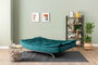 Atelier Del Sofa Sofá-Cama de 3 Plazas Verde Petróleo